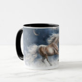 Horse Fantasy Night Crescent Moon  look Mok (Voorkant links)