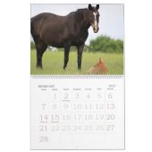 Horse Farm Bright Animé Coloré Calendrier (Feb 2027)