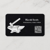 Horse Farrier Premium QR Carte de visite (Devant)
