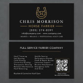 Horse Farrier QR Code Visitekaartje