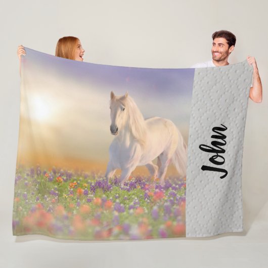 Horse Fleece Blanket (In situ)