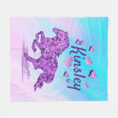 Horse Fleece Blanket (Voorkant (Horizontaal))