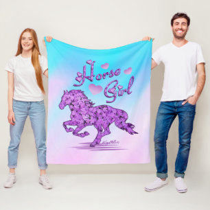 Horse Fleece Blanket Deken