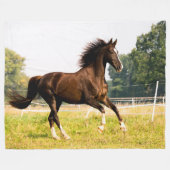 HORSE FLEECE DEKEN (Voorkant (Horizontaal))