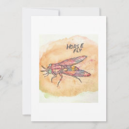 Horse Fly Greeting Card Kaart