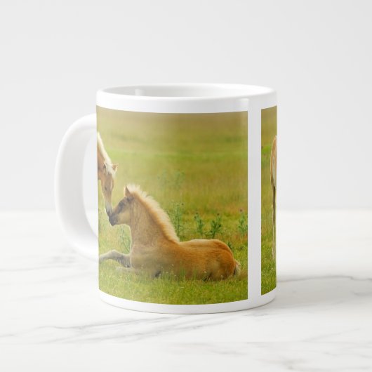 Horse Foals Jumbo Mok (Voorkant links)