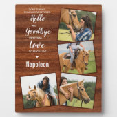 Horse foto Rustic Herdenking Keepslag Memorial Fotoplaat (Voorkant)