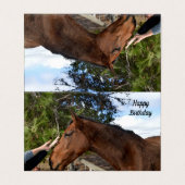 Horse Friend Forever, Carte Anniversaire (Outside Unfolded)