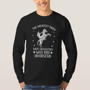 Horse Girl Daughter Vaderdag Horse Rac T-shirt