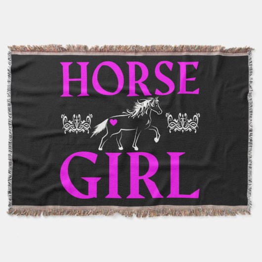 Horse Girl Deken (Voorkant)