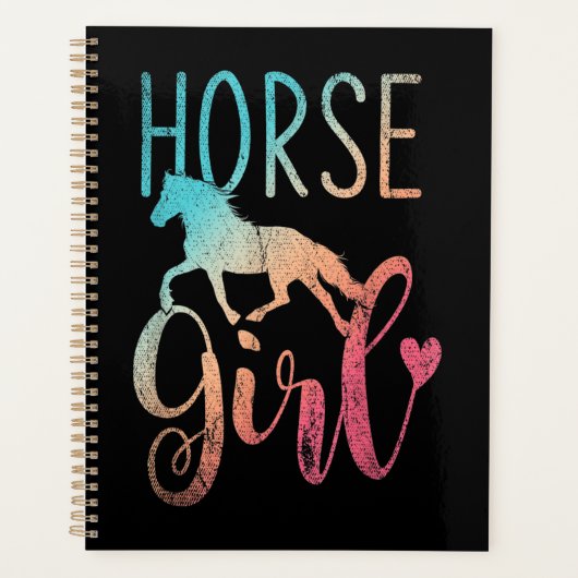 Horse Girl Equestrian Women Girls Horseback Planner (Voorkant)