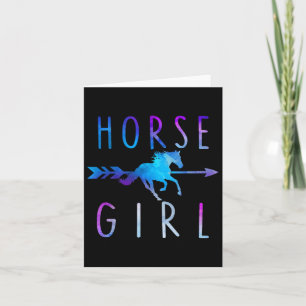 Horse Girl Funny Equestrian Rider Horseback Riding Kaart
