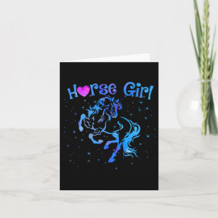 Horse Girl Love Horseback Riding Teen Kinder Women Kaart