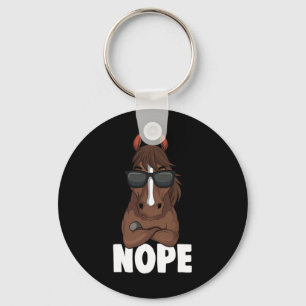 Horse Girl Nope Women Horseback Riding Sleutelhanger