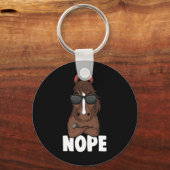 Horse Girl Nope Women Horseback Riding Sleutelhanger (Voorkant)