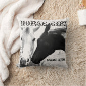 Horse Girl personaliseren  Kussen (Deken)
