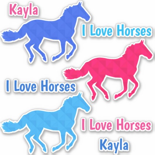 Horse Girl Sticker (Voorkant)