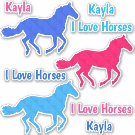 Horse Girl Sticker (Voorkant)