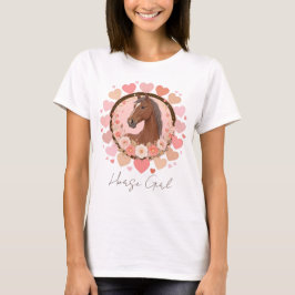 Horse Girl Valentine T-shirt