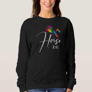 Horse Girl-wedstrijd paardensport Trui