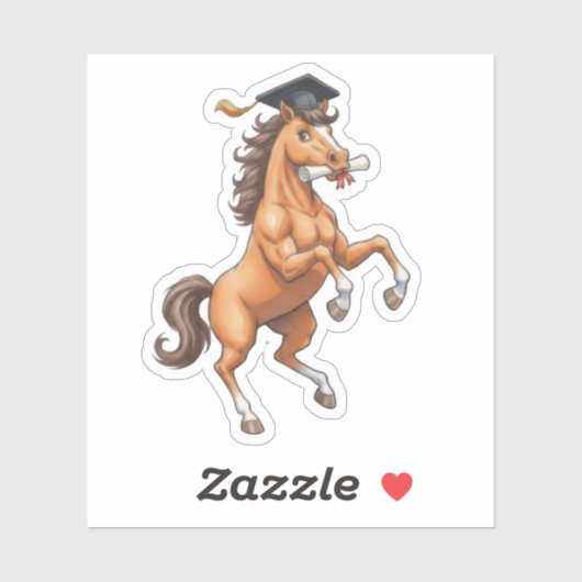 Horse Graduation Sticker (Vel)