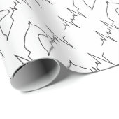 Horse hartslag cadeaupapier (Rol Hoek)