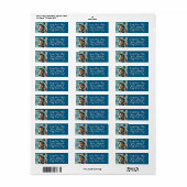 Horse Hat Scarf Snowflakes Personalized Christmas Etiket (Full Sheet)