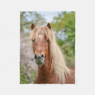 Horse Head Aegidienberger cross-IJsland en Paso Fleece Deken