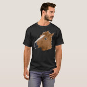 Horse Head Creepy-masker T-shirt (Voorkant volledig)