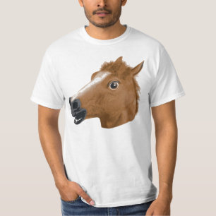 Horse Head Creepy-masker T-shirt