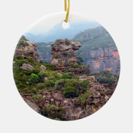 Horse Head Rock Keramisch Ornament (Voorkant)