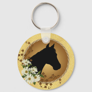 Horse Head Silhouette Sleutelhanger