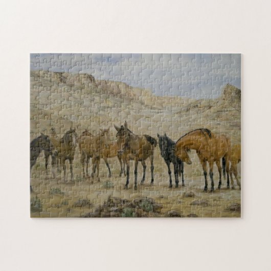 Horse Herd Puzzle Legpuzzel (Horizontaal)