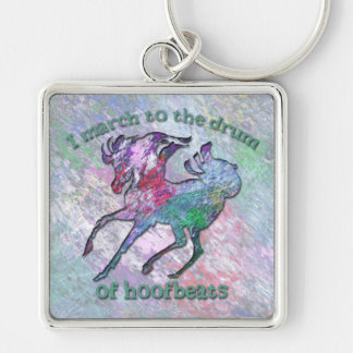 HORSE HOOFBEATS SLEUTELHANGER