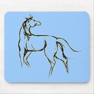 Horse Illustratie Mousepad Muismat