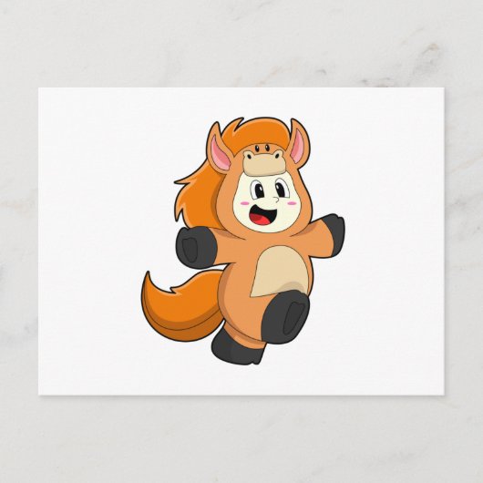 Horse in Costume Briefkaart (Voorkant)