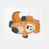 Horse in Costume Fleece Deken (Voorkant (Horizontaal))