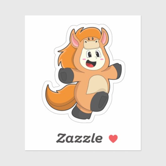 Horse in Costume Sticker (Vel)
