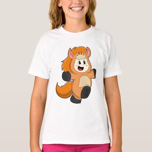 Horse in Costume T-shirt (Voorkant)