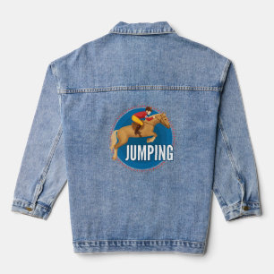 Horse Jumping Denim Jacket