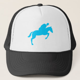 Horse Jumping - Sky Blue Trucker Pet