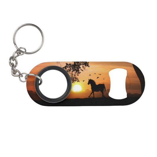 Horse Key-chain Bottle Open Mini Flessenopener (Voorkant (Horizontaal))