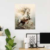 Horse kunst poster (Thuiskantoor)