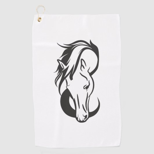 Horse Logo Golfhanddoek (Voorkant)