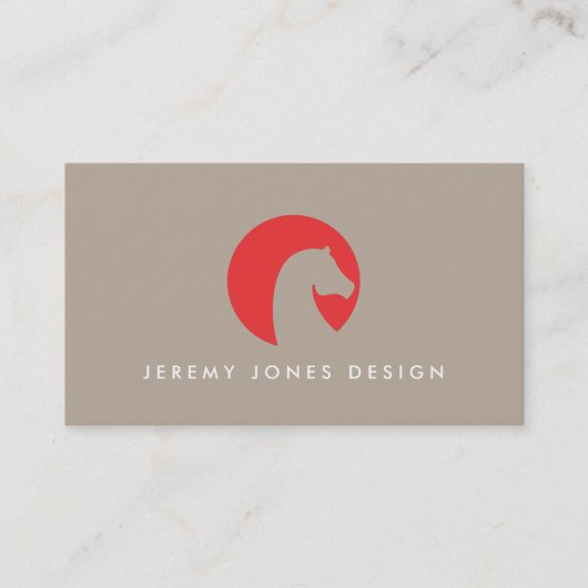 HORSE LOGO nr. 1 Visitekaartje (Voorkant)