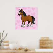 Horse Love Poster (Keuken)