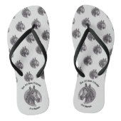 Horse Lover Barn Animal Sketch Beste Vriend Teenslippers (Voetbed)