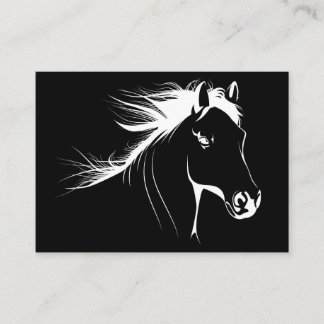 Horse Lover Beauful Horse Sketch Visitekaartje