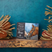 Horse Lover Equestrian Best Friend Keepomwille Fot Fotoplaat (Zijkant)