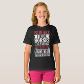 Horse Lover Equestrian Riding Beware I Ride Horses T-shirt (Voorkant volledig)